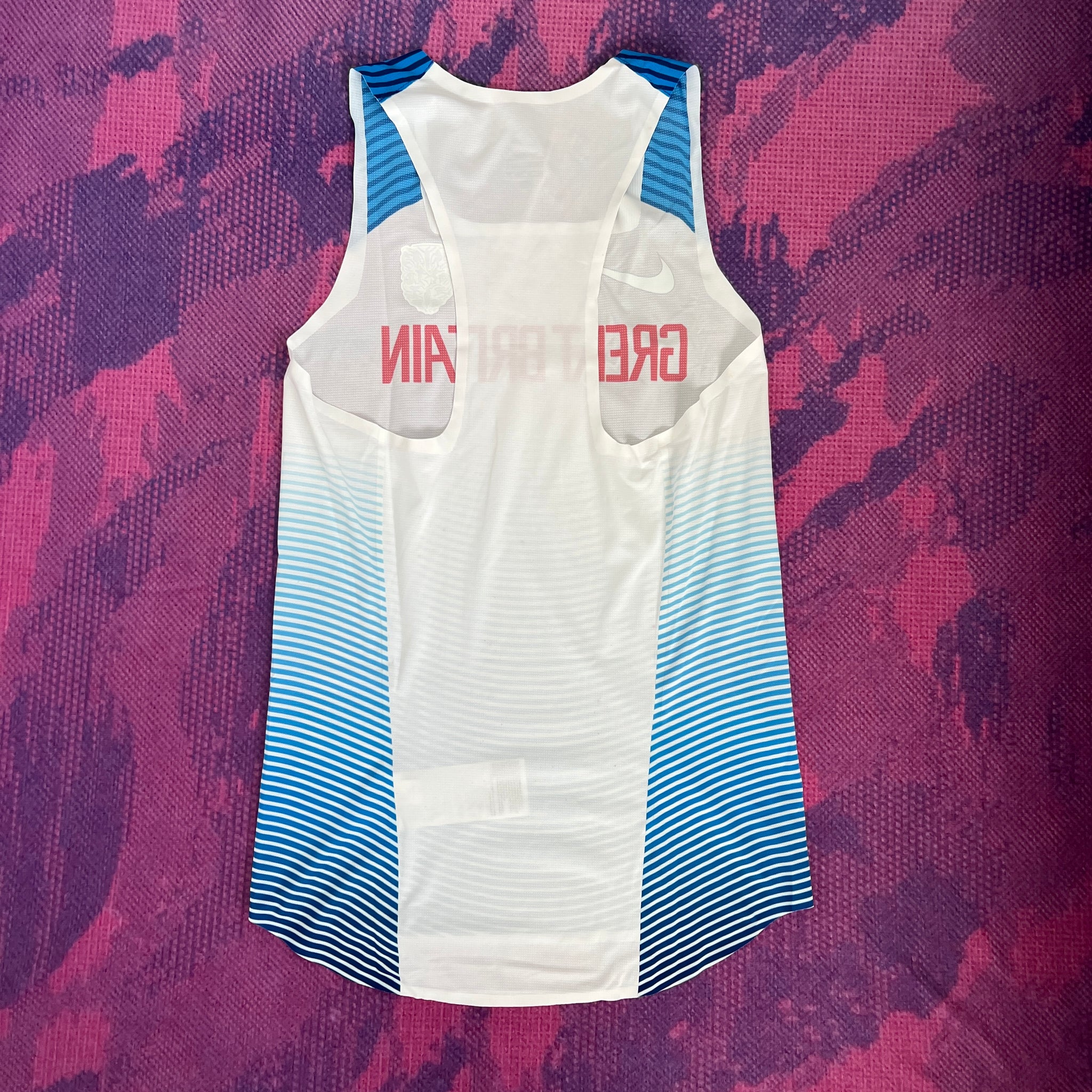 2019 Nike Pro Elite Great Britain Distance Singlet (XS) – Bell Lap
