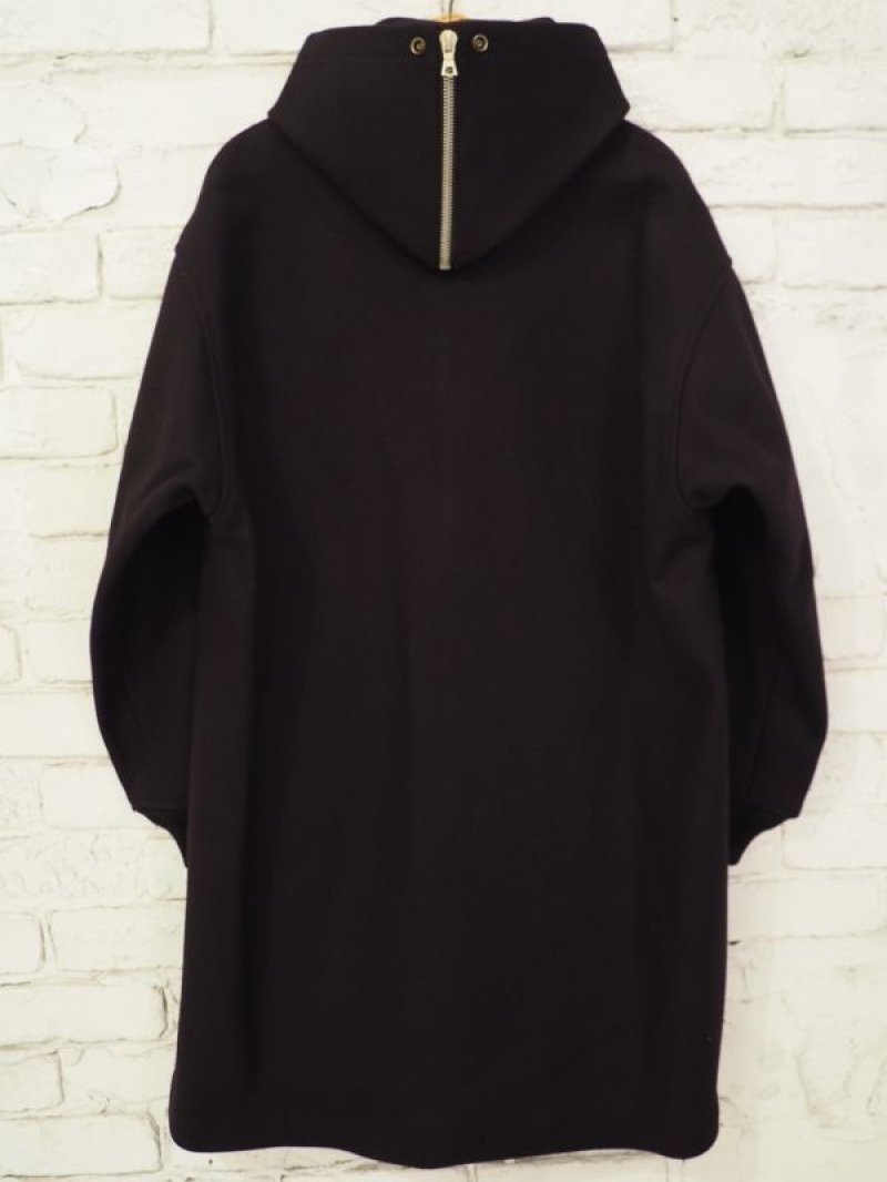 COMOLI メルトンフーデッドコート