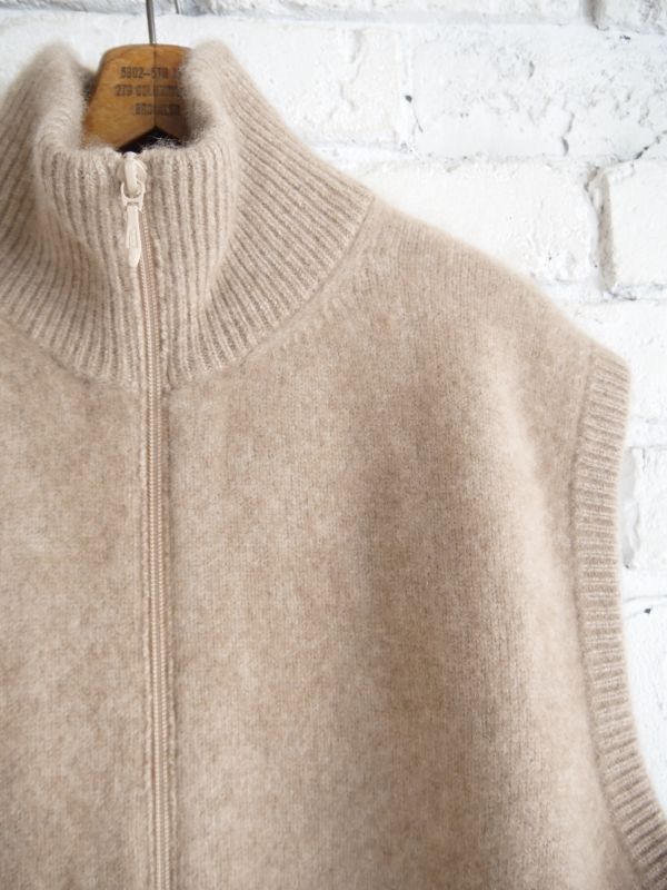 MAATEE&SONS CASHEMERE 強圧縮 JIP VEST マーティーアンドサンズ
