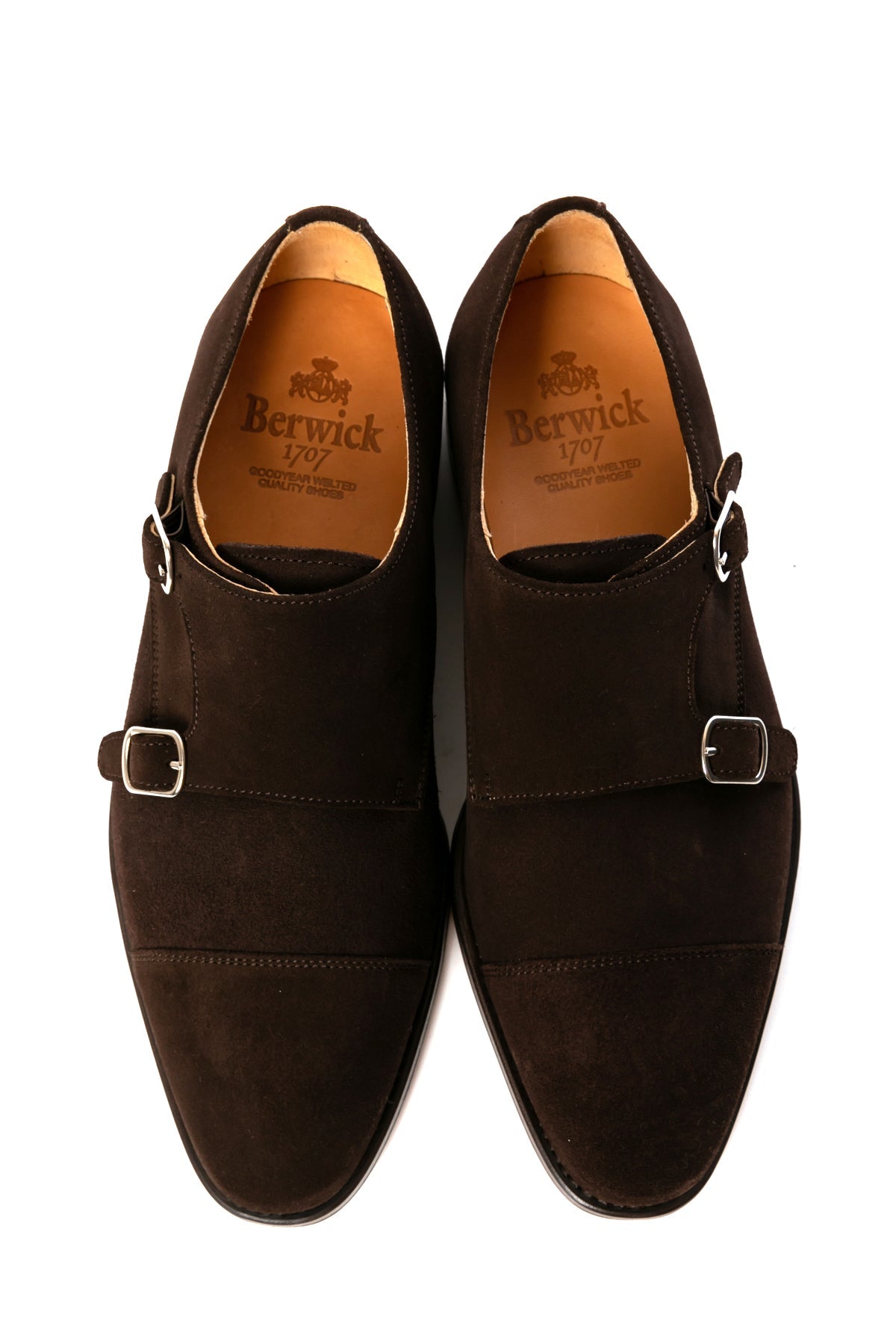 Berwick1707 | ダブルモンクストラップ スエード | 5212SBLEDB – バー