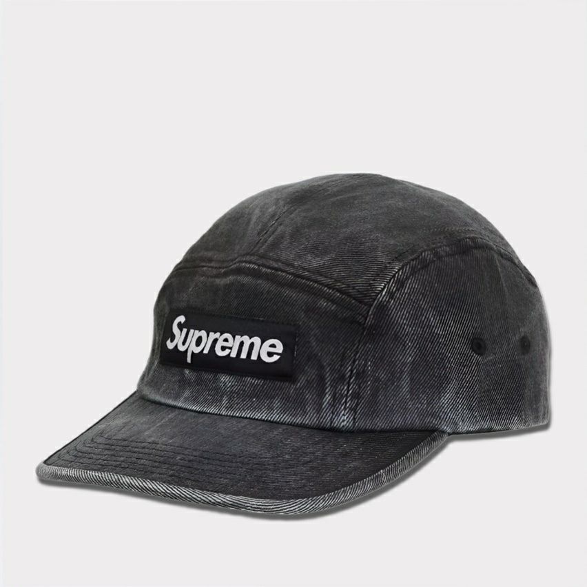 Supreme シュプリーム 2024SS Coated Denim Camp Cap コーテッドデニム