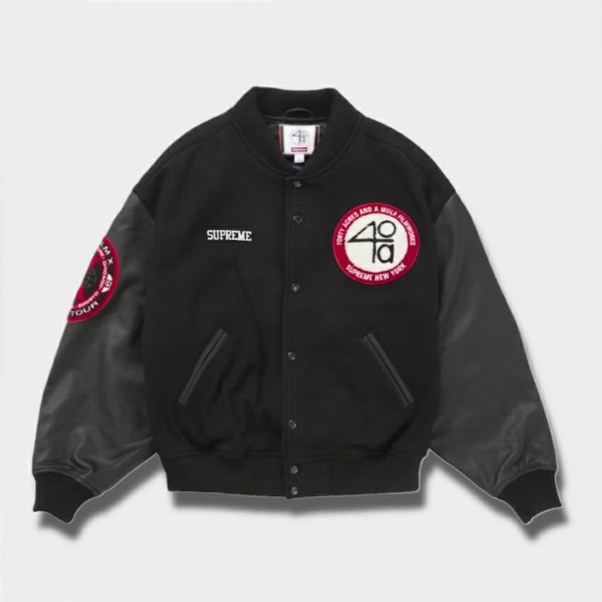 Supreme シュプリーム 2025SS 40 Acres Malcolm X Varsity Jacket 40