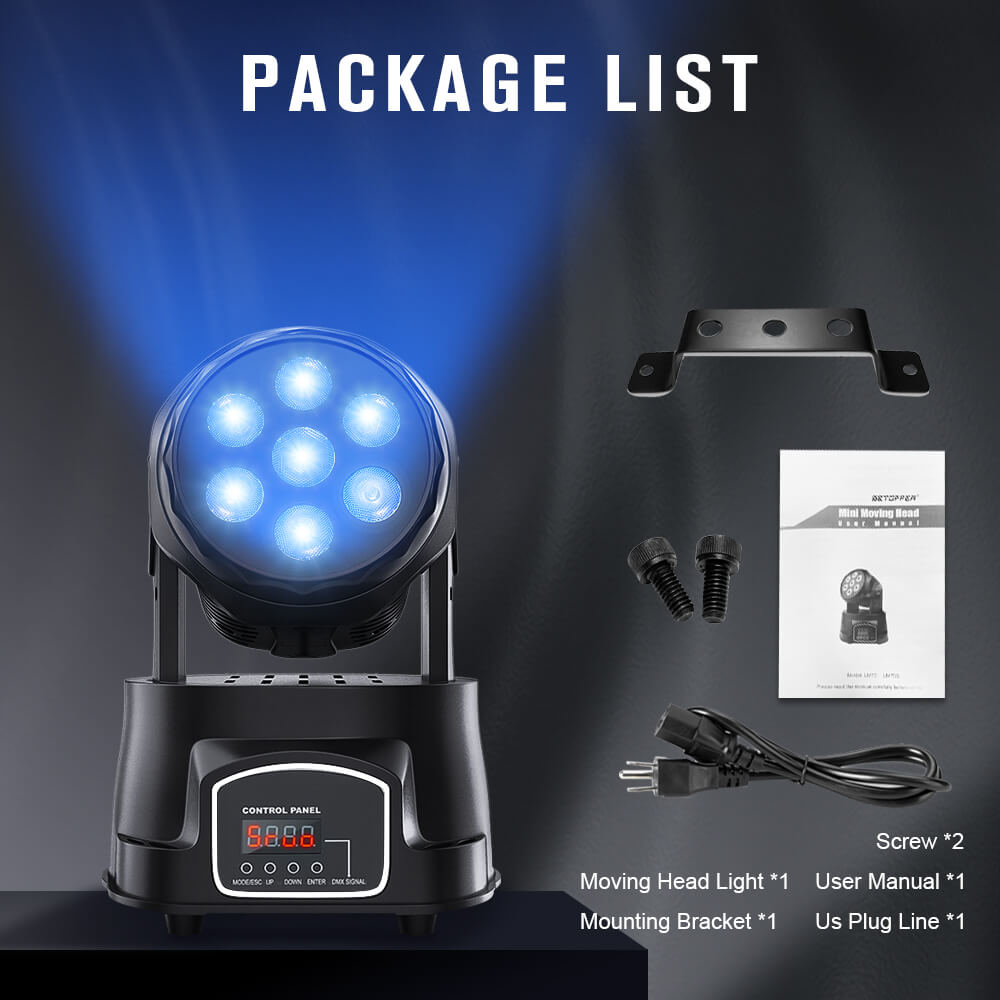 Betopper LM70S 7x8W Mini Moving Head Light