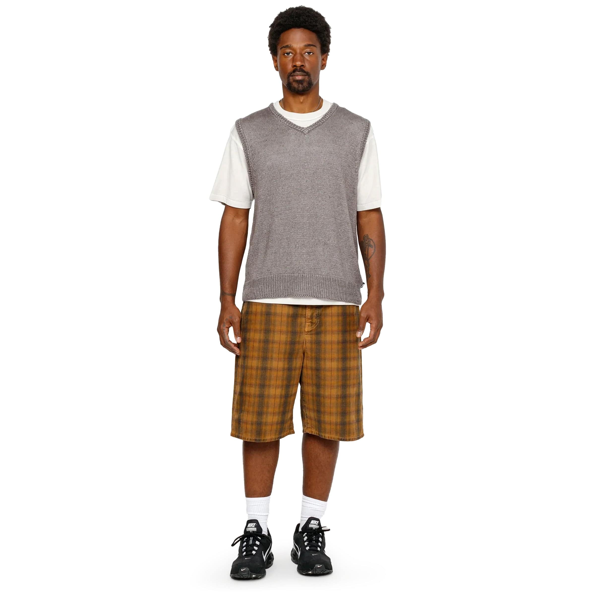 LOOSE KNIT LINEN VEST STONE | BODEGA – Bodega