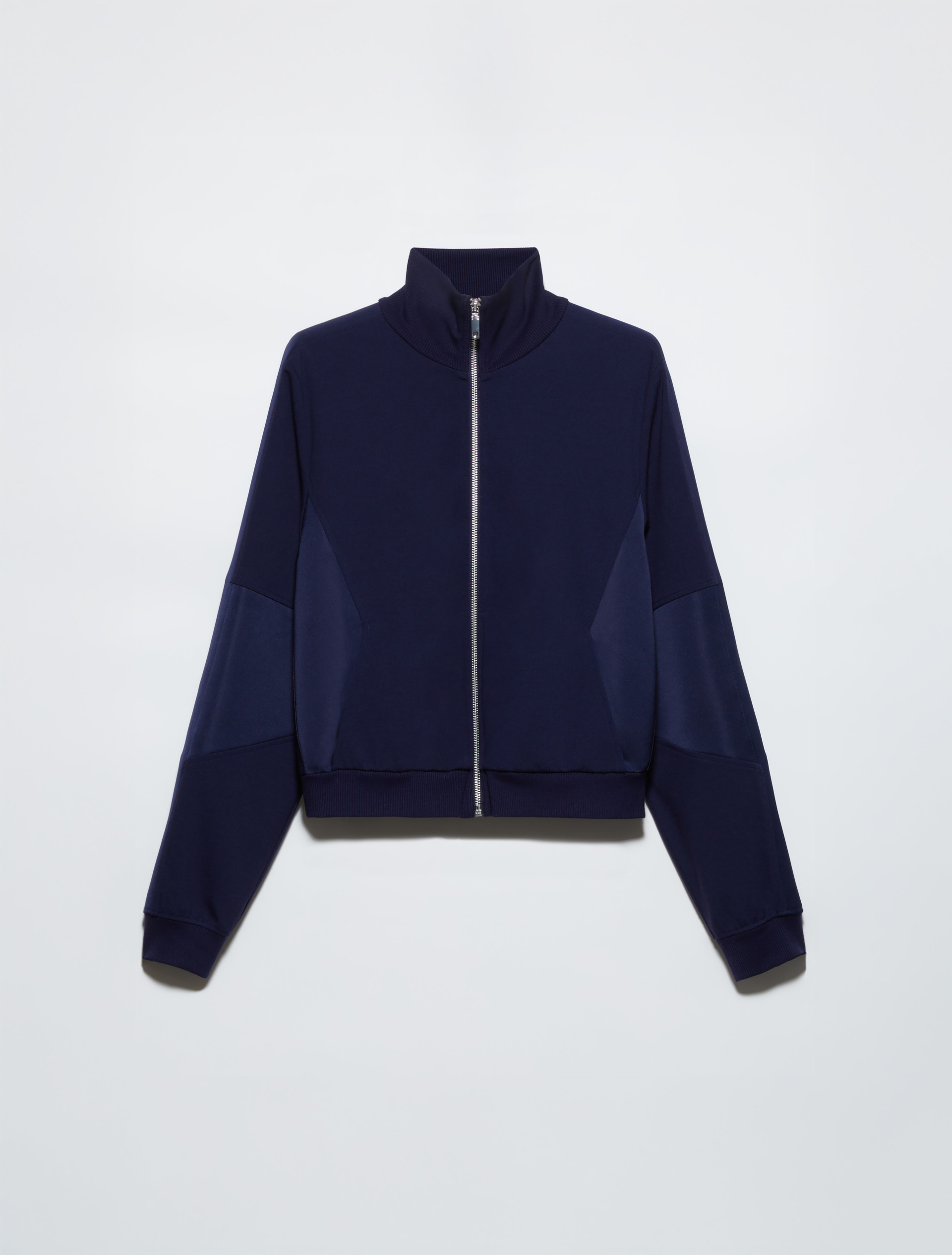 Jersey and satin jacket, navy | MAX&Co.