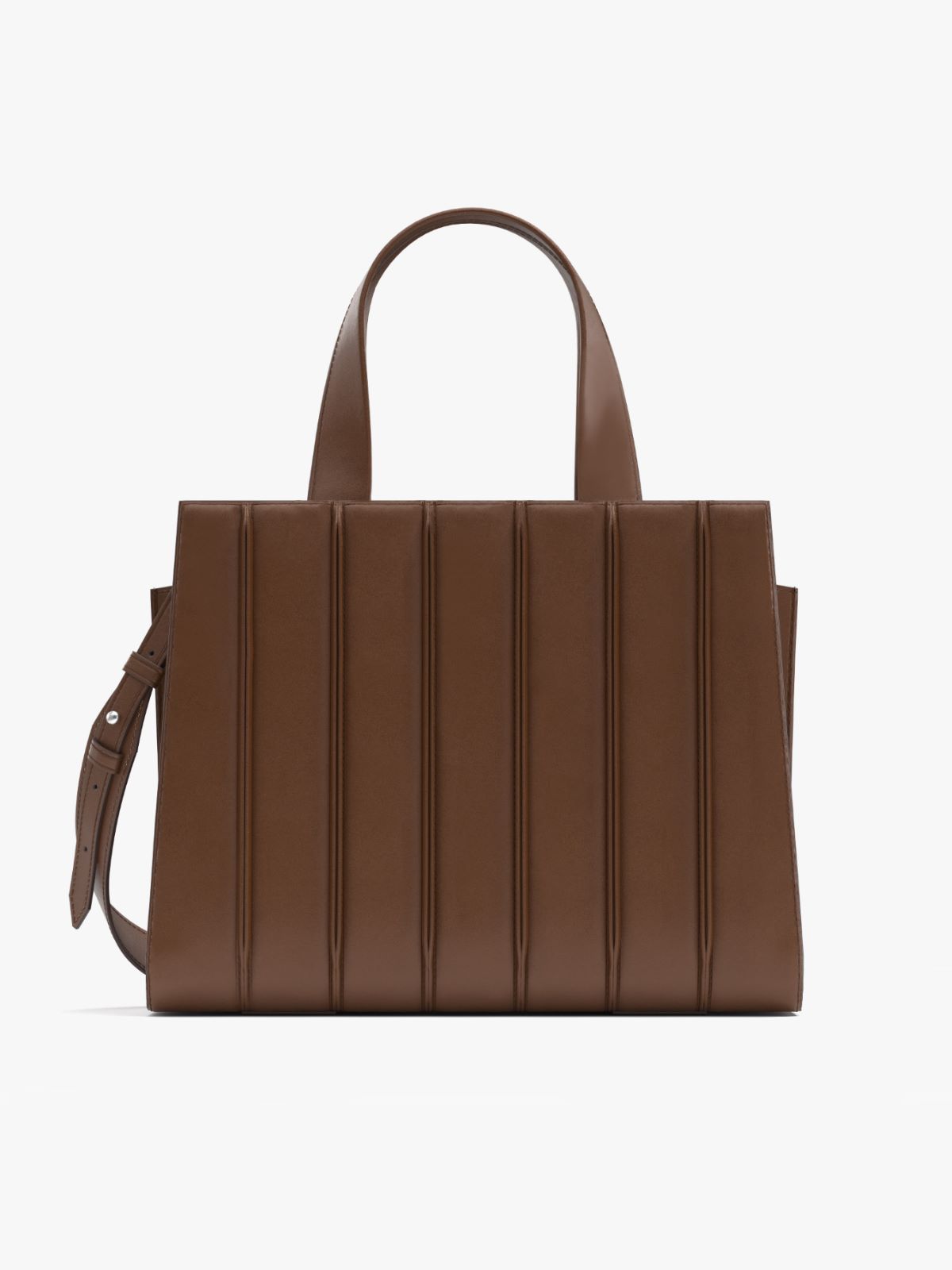 ホイットニー] カーフレザー ミディアム バッグ 6, amber brown | Max Mara