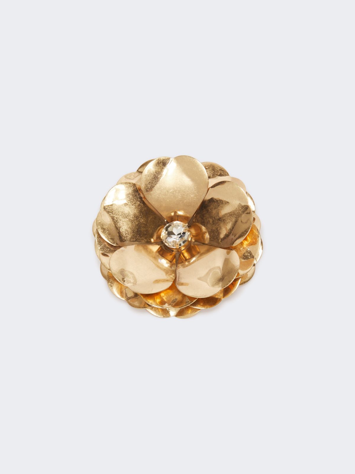 Metal flower brooch, bronze | Weekend Max Mara