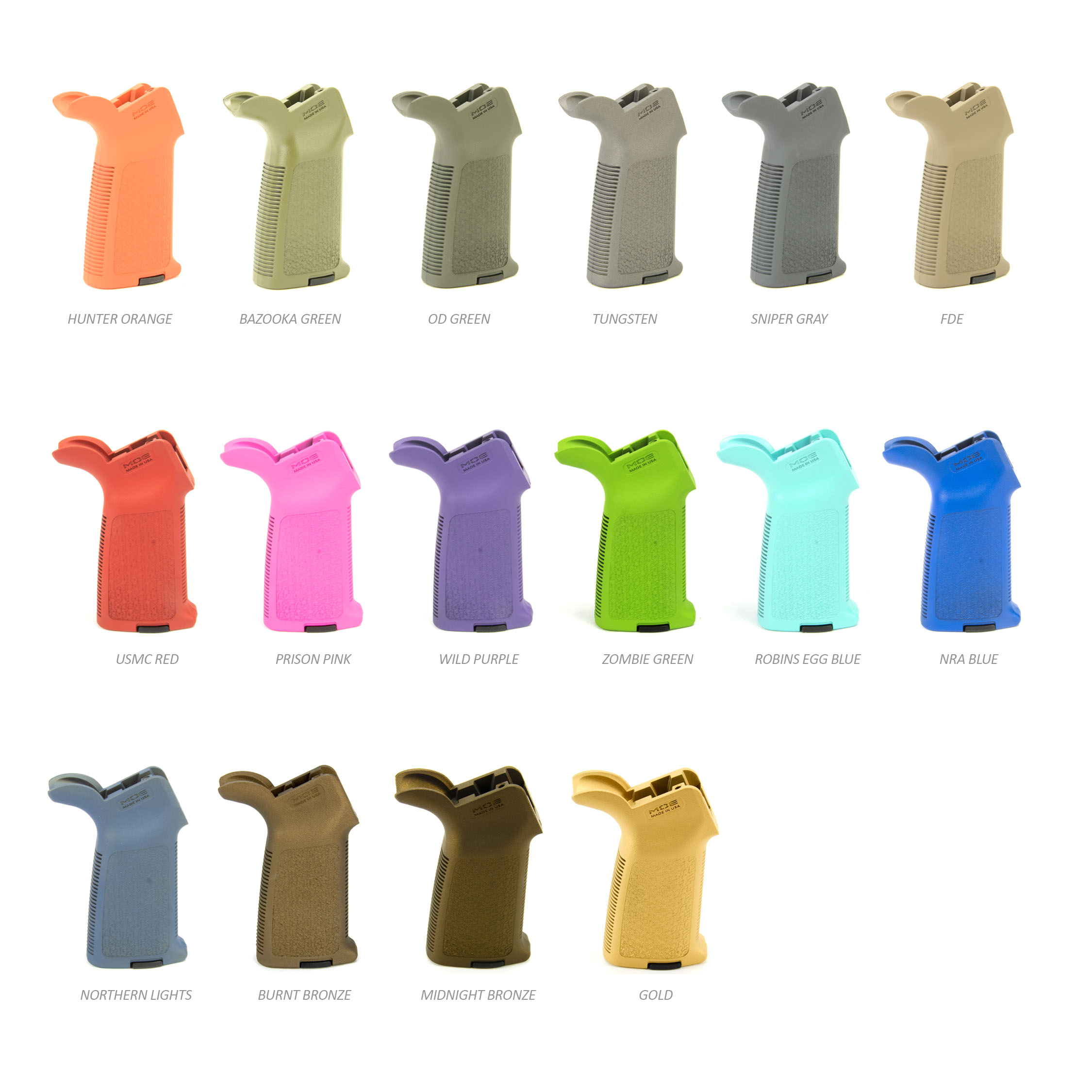 AR15 Magpul MOE Grip - Bazooka Green Cerakote