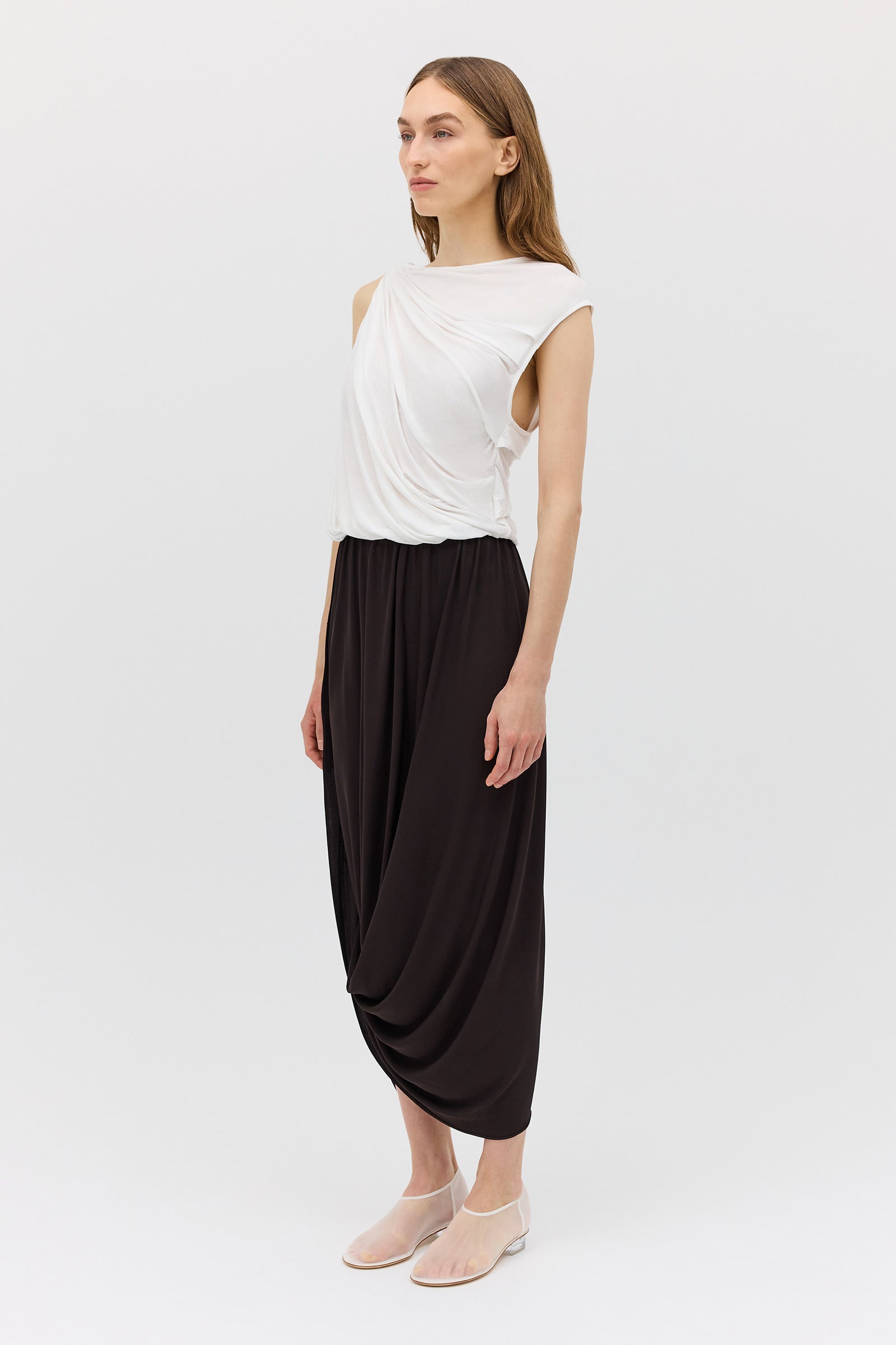 WHITE JERSEY TUMBLE TOP – Bianca Spender