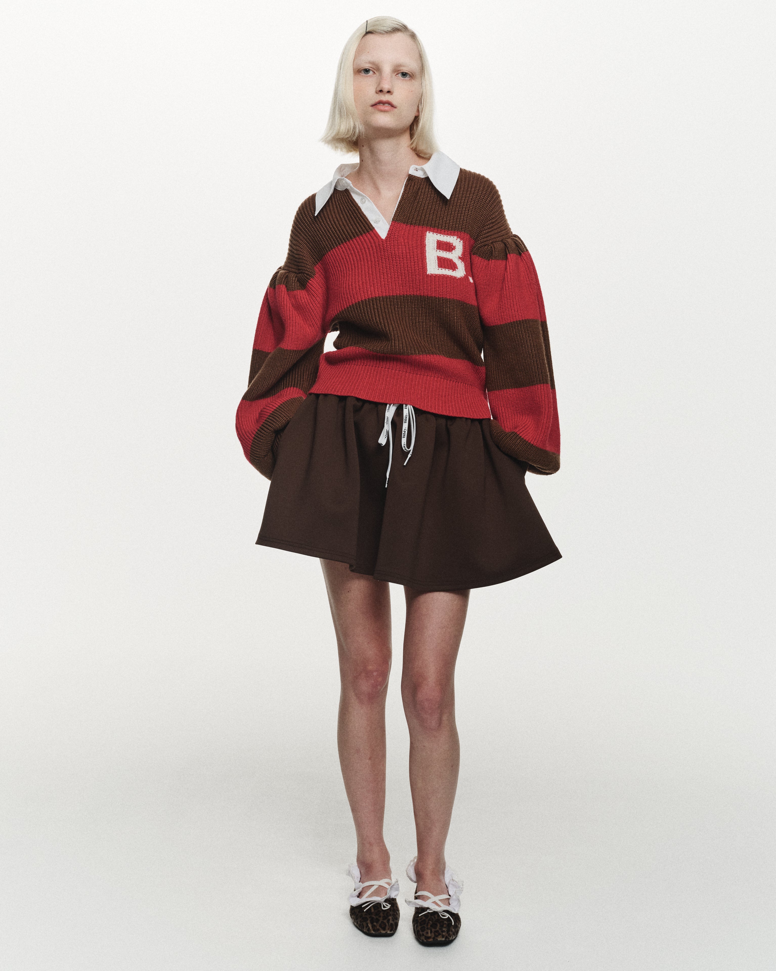 BIBIY. MADE | B. LEOPARD LACE BALLERINAS LEOPARD｜Bibiy.