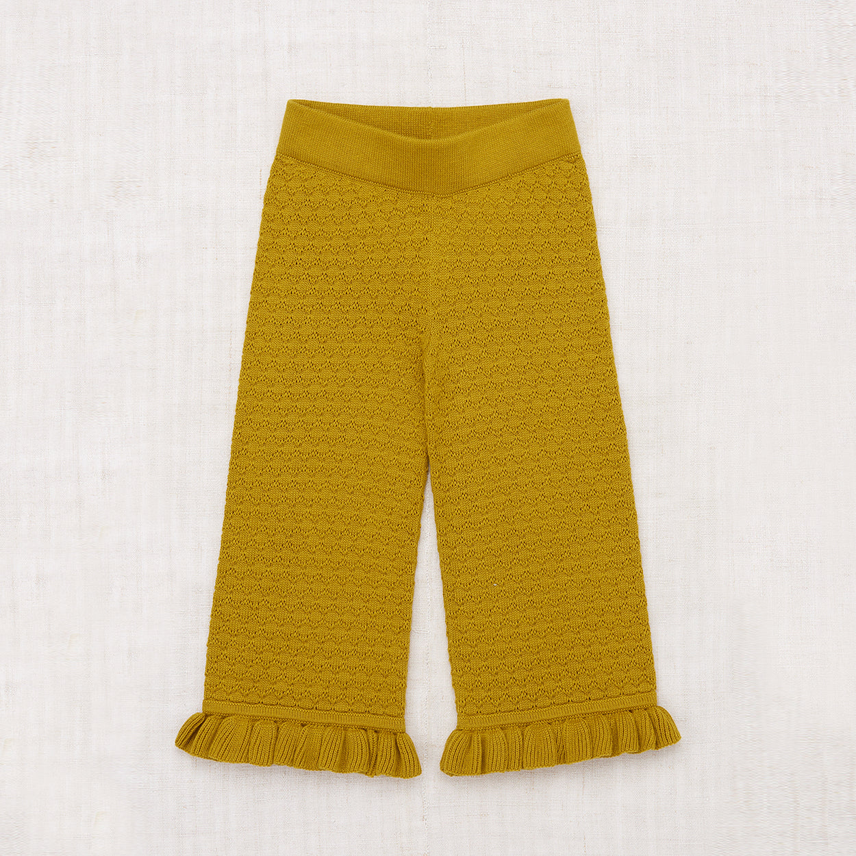 SALE Misha & Puff Kids Sunflower Ruffle Knit Pant Pistachio