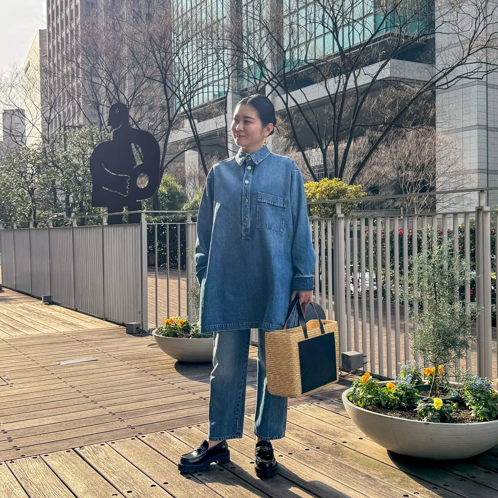 PLAN C(プラン シー)CMCEF02KW0/TD003 デニムシャツ レディース