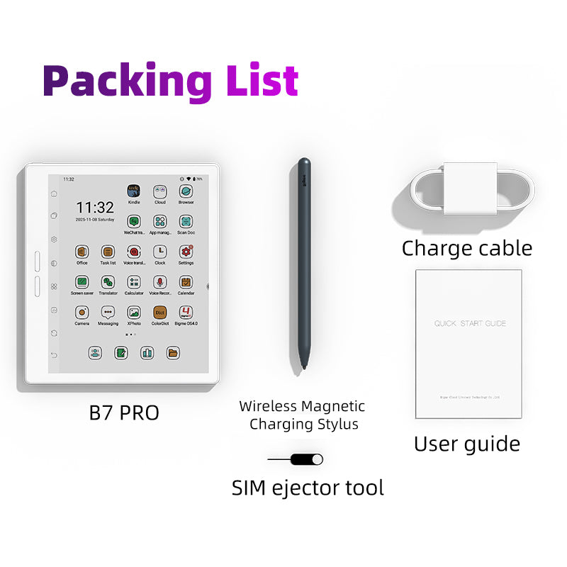 Bigme B7 Pro ホワイト Bigme B7 PRO powerful color epaper Phone