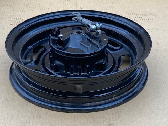 純正エイプ 50 100 フロントホイール KV7-3 純正黒12x2.50