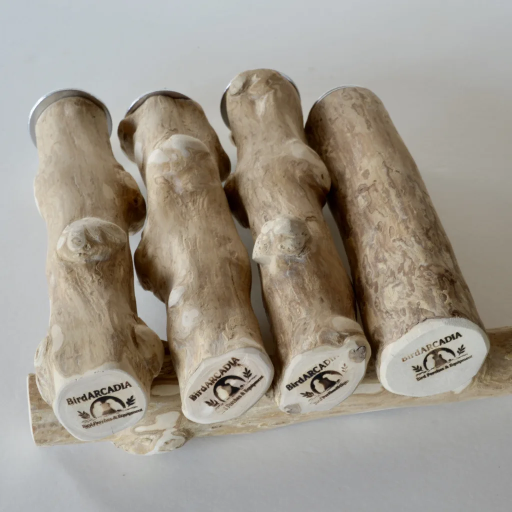 天然木止まり木専用ステンレスパーツセット