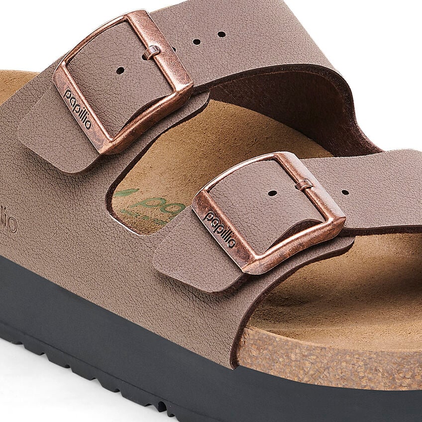 Women's Arizona Flex Platform Mocha Vegan Birko-Flor – Birkenstock