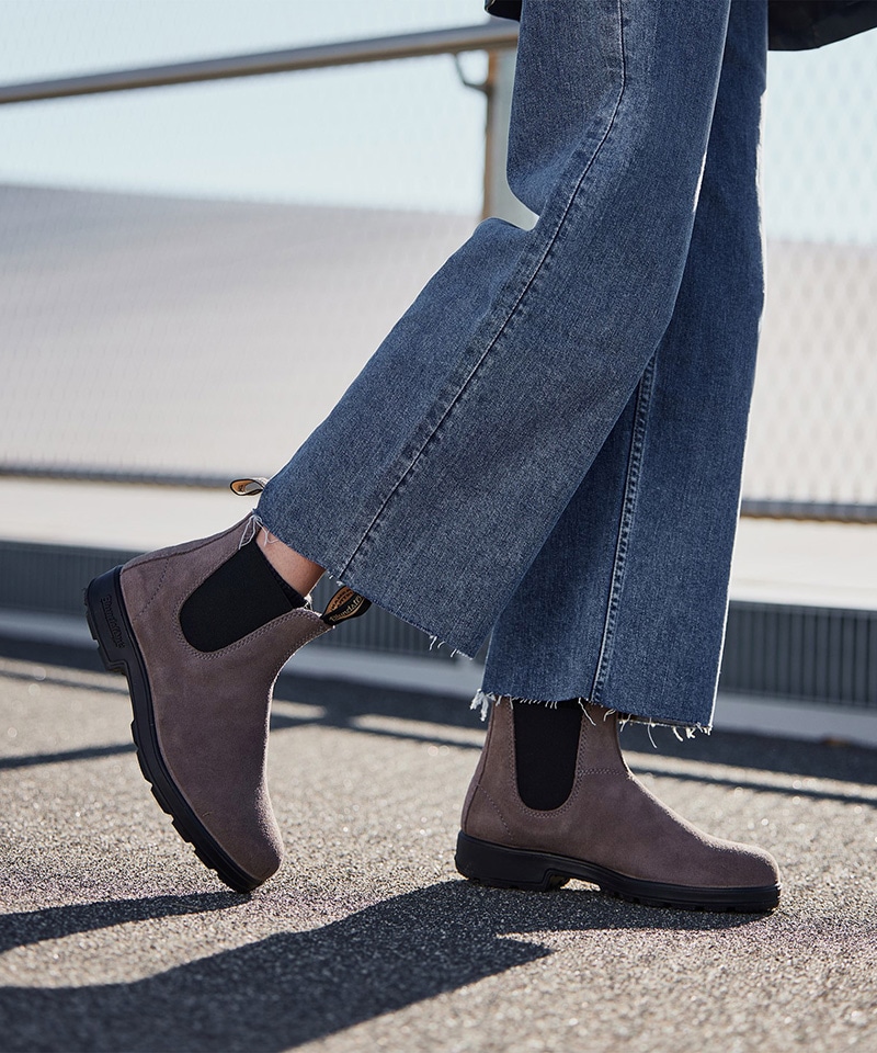 ブランドストーン】オリジナルス/グレー スエードレザー/ブーツ メンズ