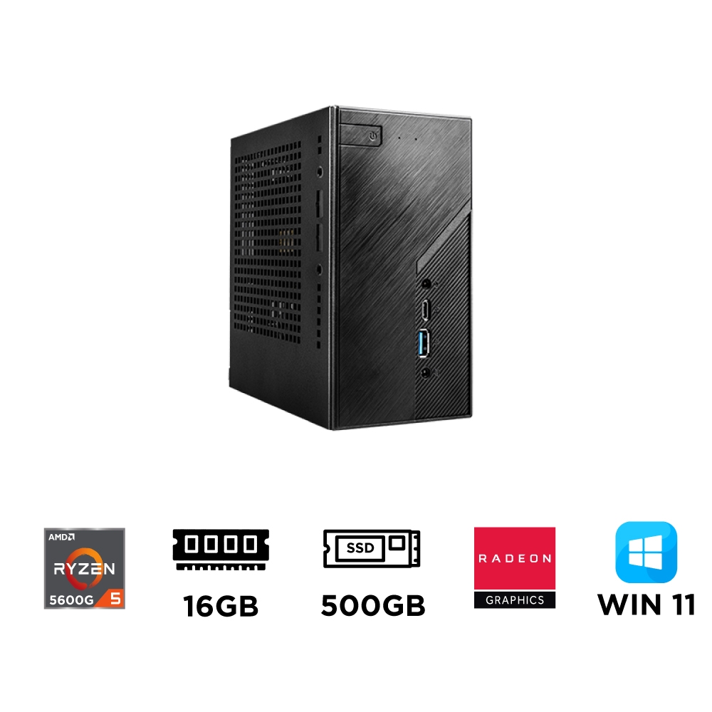 Mini PC ASRock DeskMini X300 ST-AX35600G (Ryzen 5 5600G, Ram DDR4