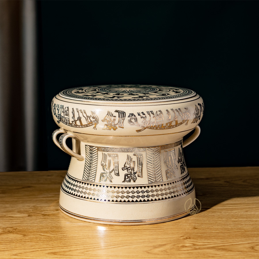 TRỐNG ĐỒNG GỐM CHU ĐẬU