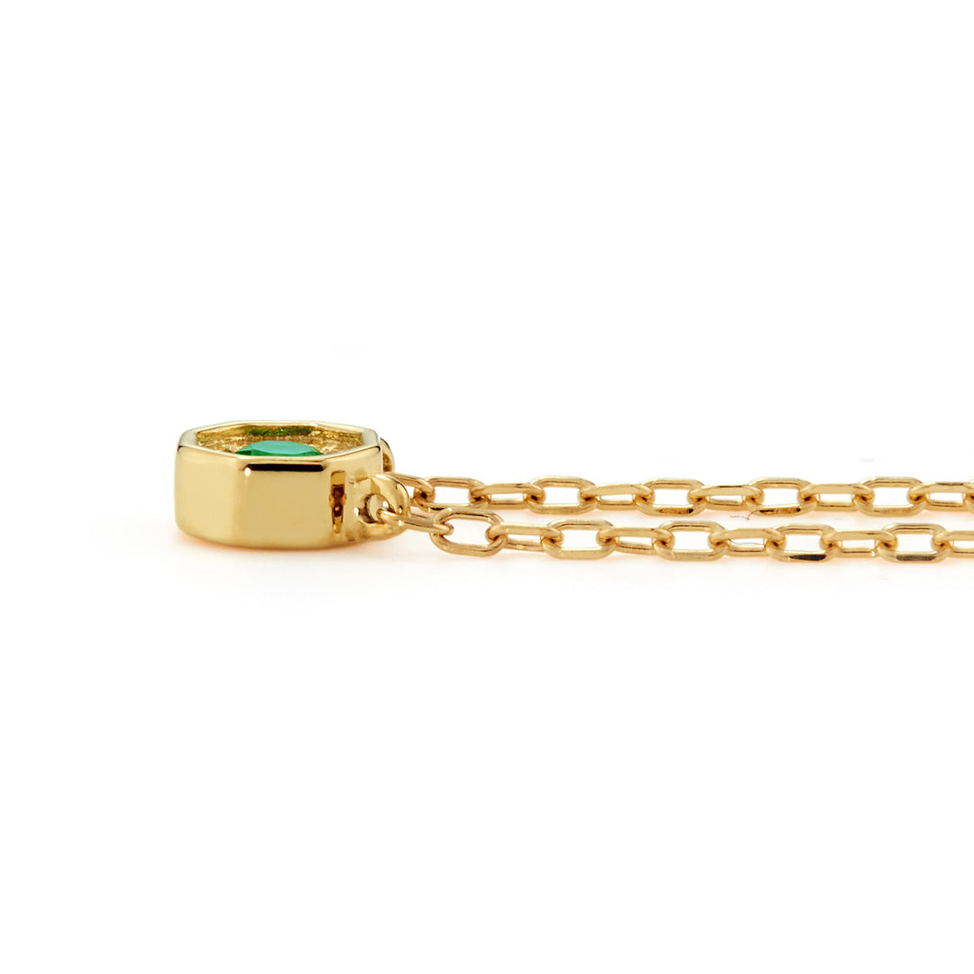 エメラルド(ザンビア産) K18/PTネックレス・アン