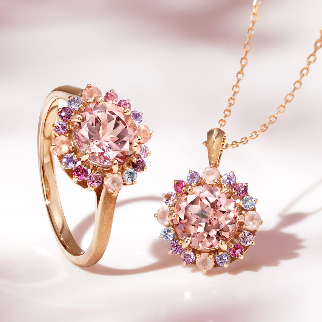 ビズー公式】マラヤ ガーネット マルチカラー K18(18金) リング