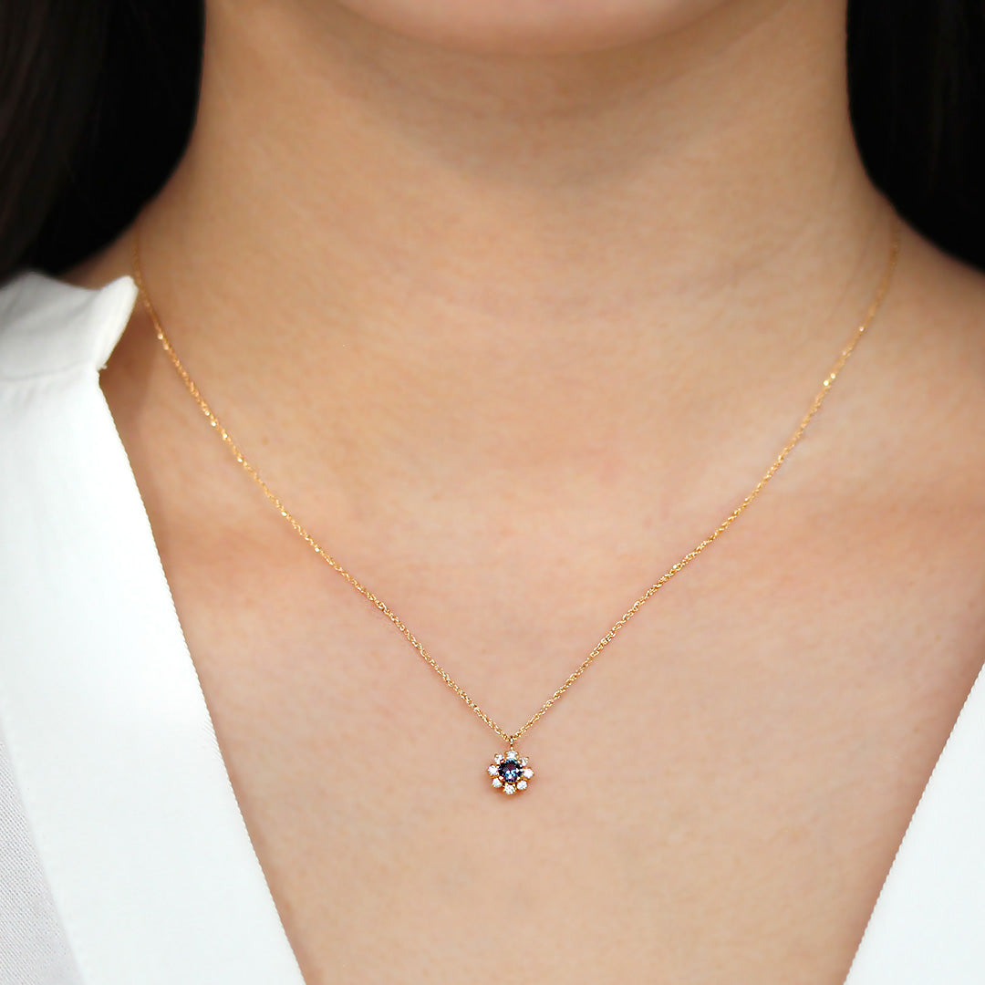 ベキリーブルーガーネット✕ネックレス