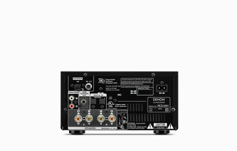 DENON RCD-M41 Compact Hi-Fi System with CD Player & Bluetooth