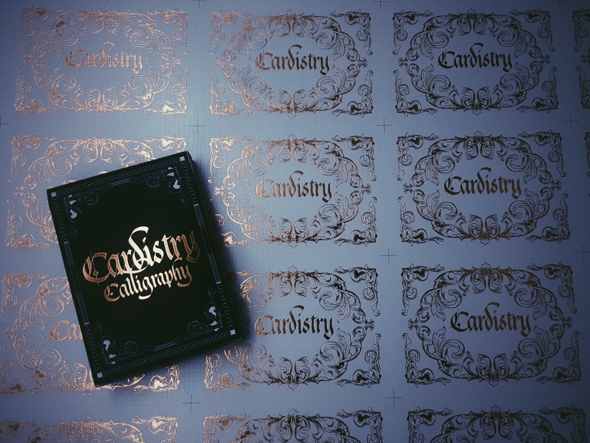 Cardistry x Calligraphy Deck Uncut Sheet (Limited Foil) | BOMBMAGIC