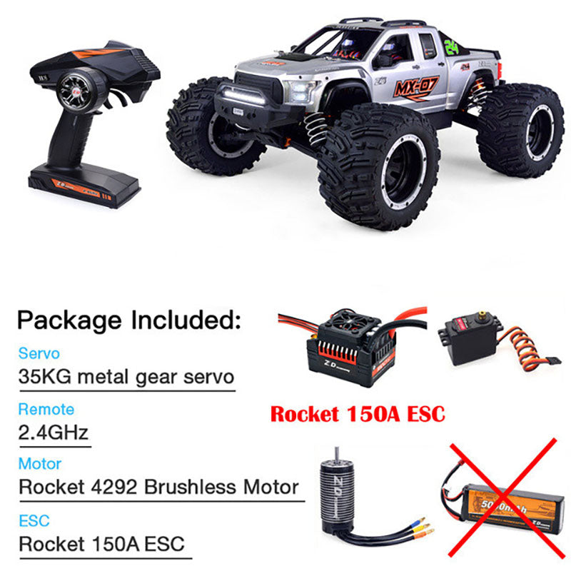 ZD Racing MX 07 1/7 4WD 8S Brushless Monster Truck 80km/h | bometoys