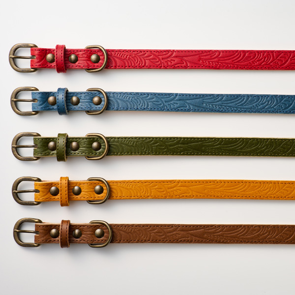 ボンビアルコン オンラインショップ / 栃木レザー 平首輪 ブラウン