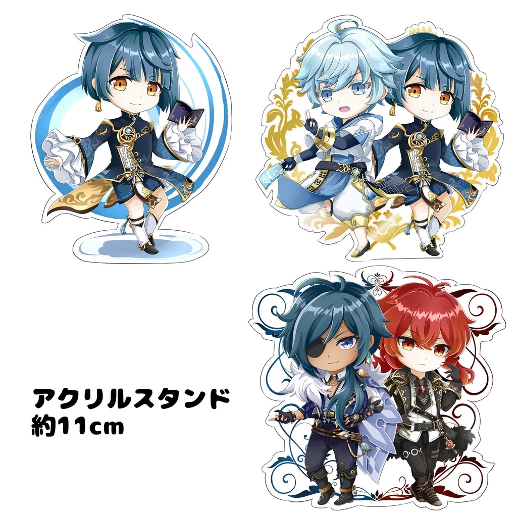 原神 アクリルスタンド 重雲 行秋 ガイア ディルック - littlemaidsan