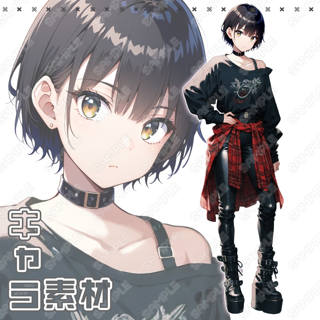 111】キャラ素材_ボーイッシュな女性 - チネラくんの素材置き場 - BOOTH