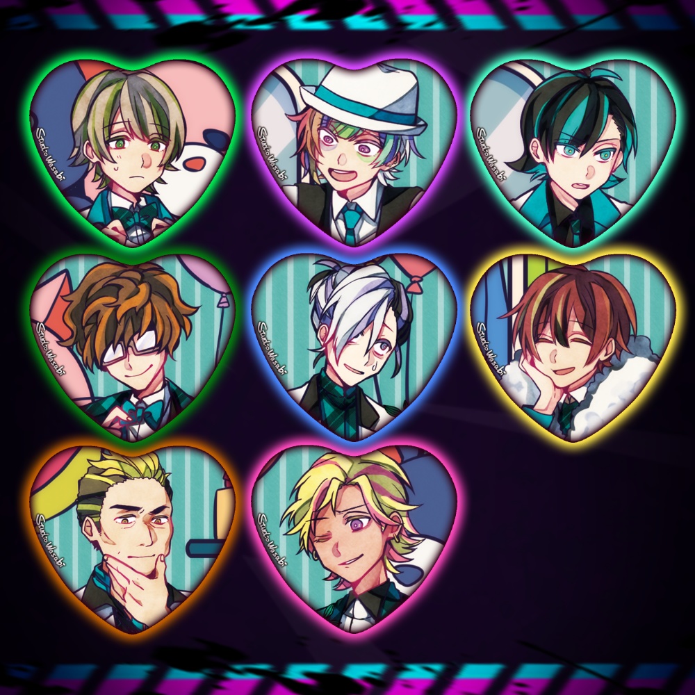 嘘つきゲーム スクエア缶バッジ 公式 スタジオわさび 激レア 希少