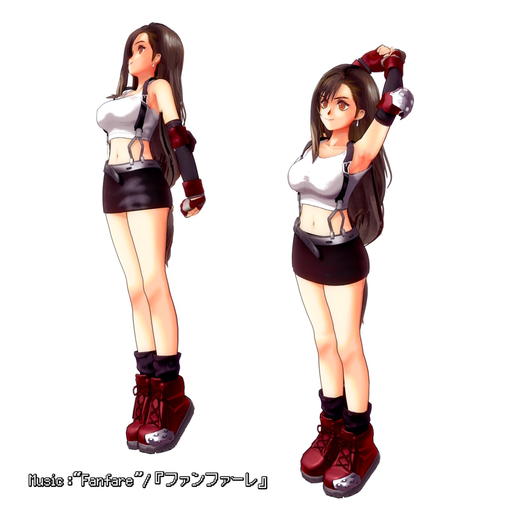FF7 ティファ ロックハート pink studio スタチュー フィギュア