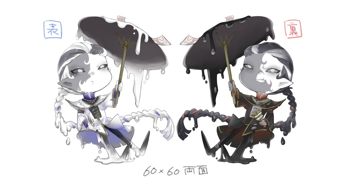 第五人格 IdentityV 白黒無常 ビッグアクリルスタンド 第五人格