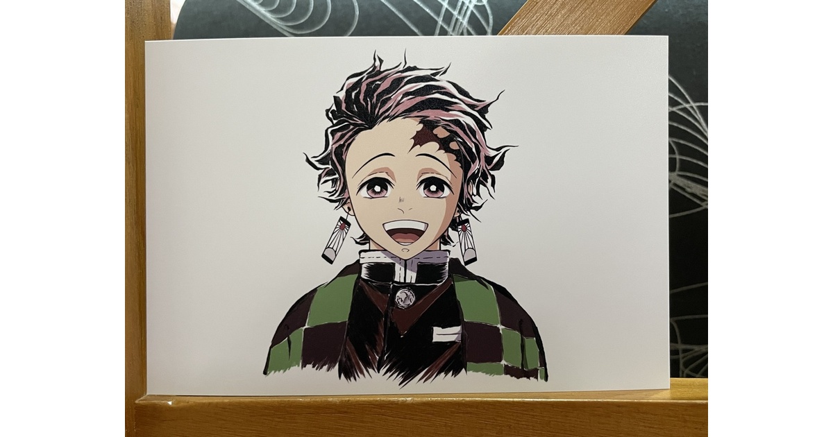 ㊗️生誕㊗️竈門炭治郎＊鬼滅の刃イラスト（ハガキサイズ＆A4サイズ