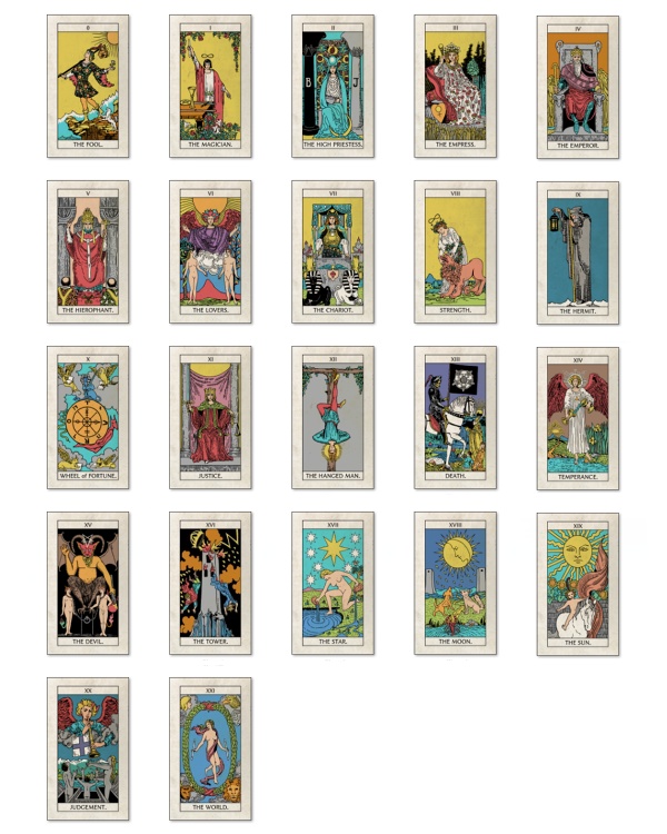 ウェイト版タロットカード・大アルカナ22枚セットB - TRADING POST - BOOTH
