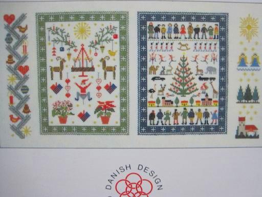 デンマーク花糸 クリスマス クロスステッチ図案集/フレメ Weihnacht
