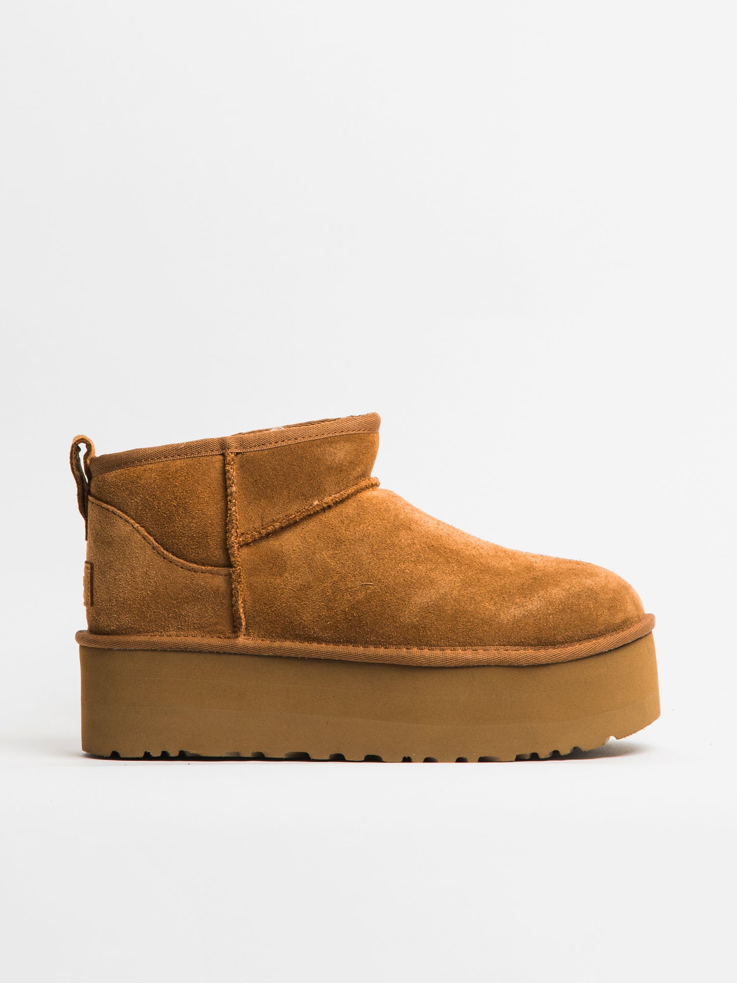 WOMENS UGG CLASSIC ULTRA MINI PLATFORM BOOT - CHESTNUT
