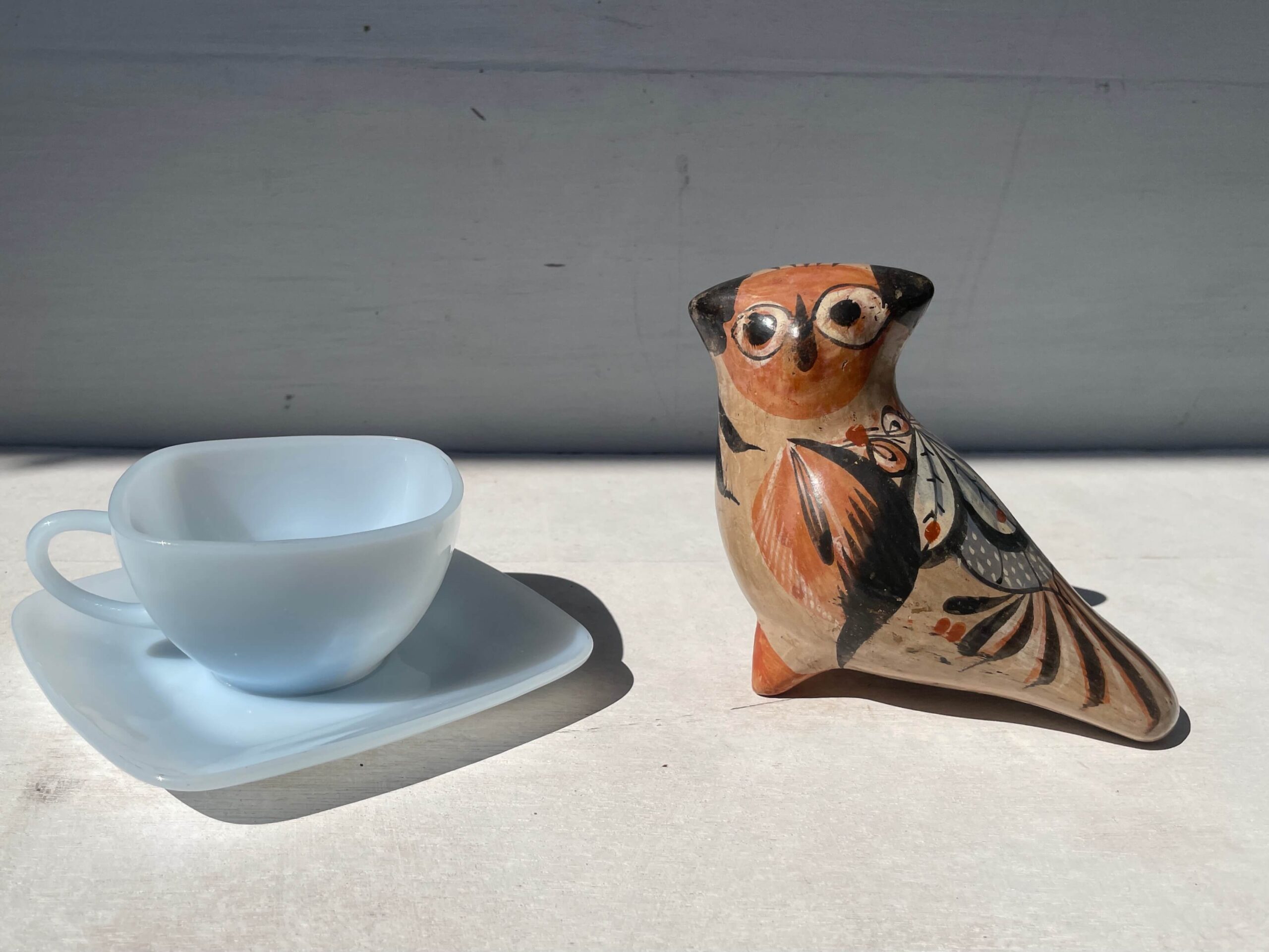 No.10711「メキシコの民芸：トナラ焼き / とり」幅13cm | ボルトナット