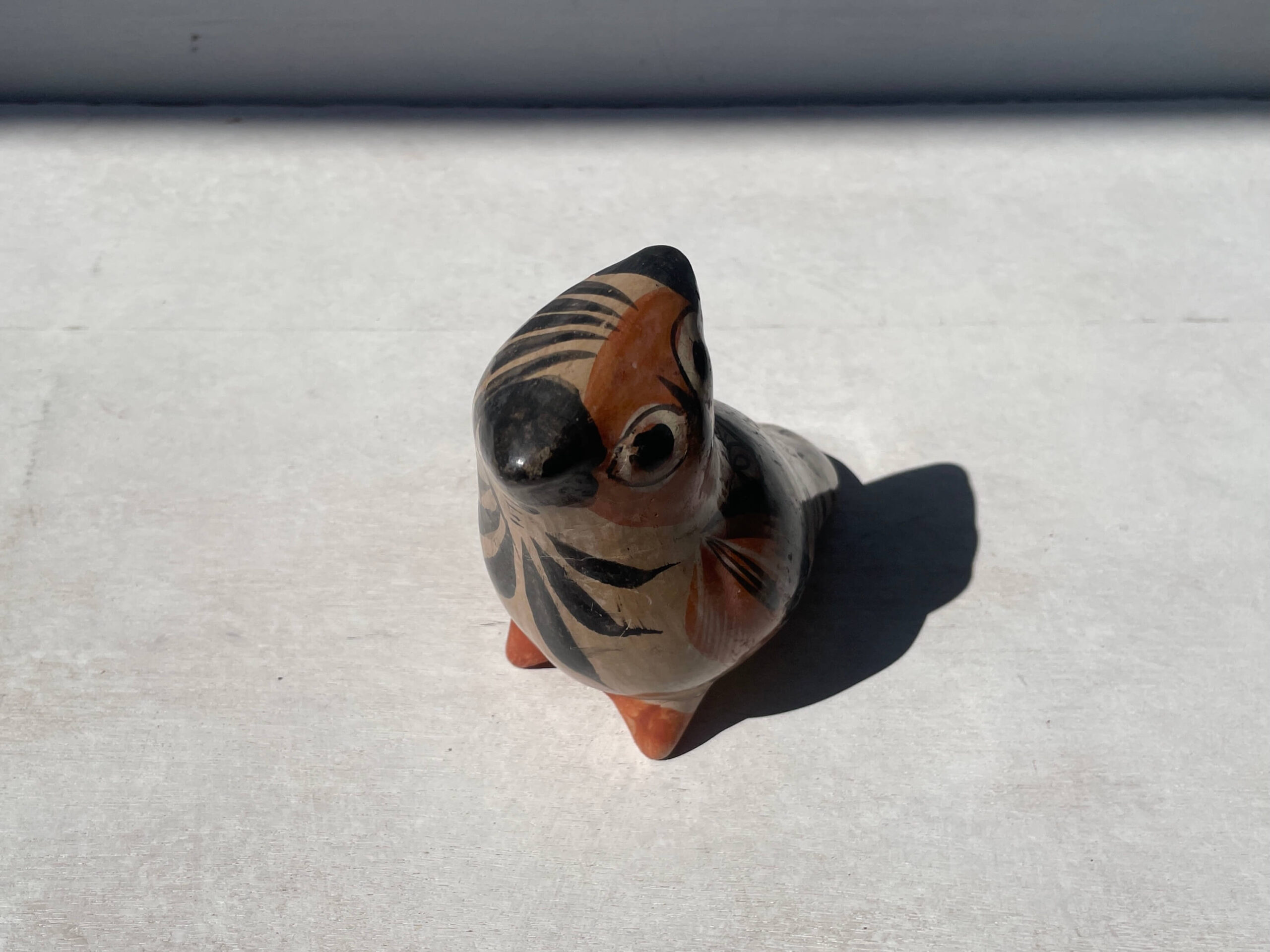 No.10711「メキシコの民芸：トナラ焼き / とり」幅13cm | ボルトナット