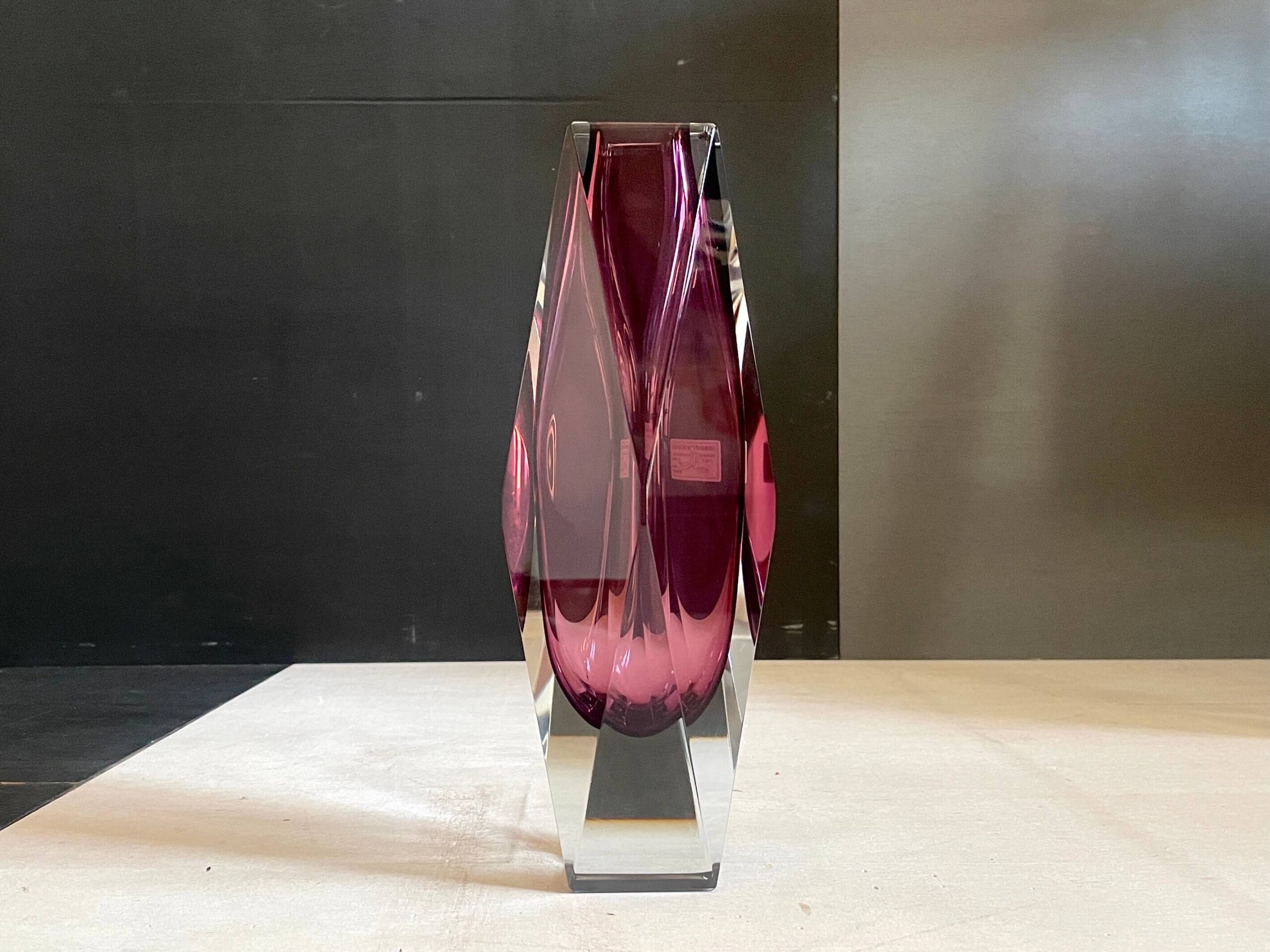 No.9880「ムラノガラス ベース：Alessandro Mandruzzato」高さ25.5cm