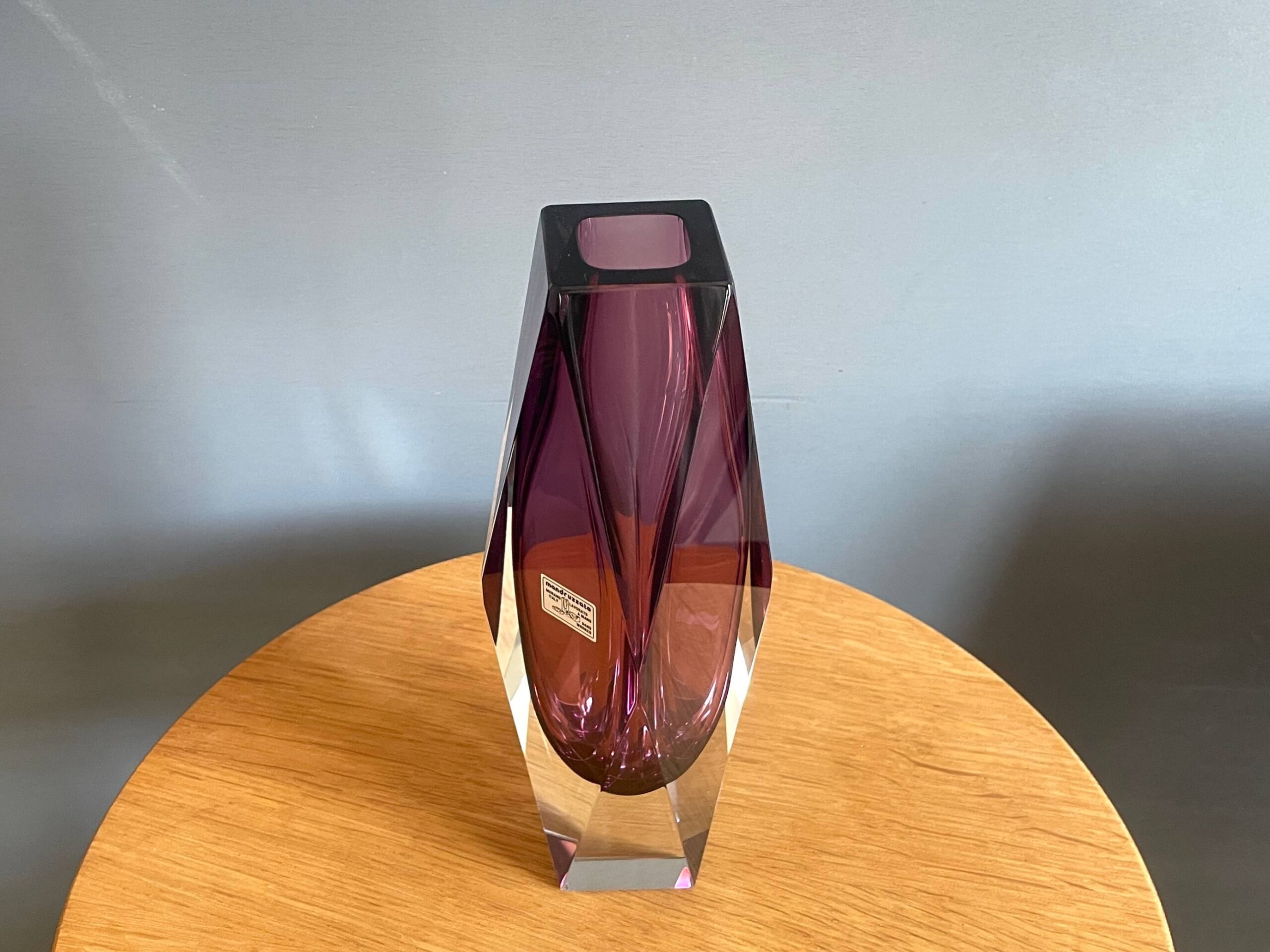 No.9880「ムラノガラス ベース：Alessandro Mandruzzato」高さ25.5cm