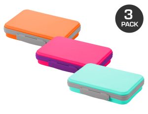 LockerMate Flexi Storage Box, Assorted Colors, 3-Pack | Bostitch