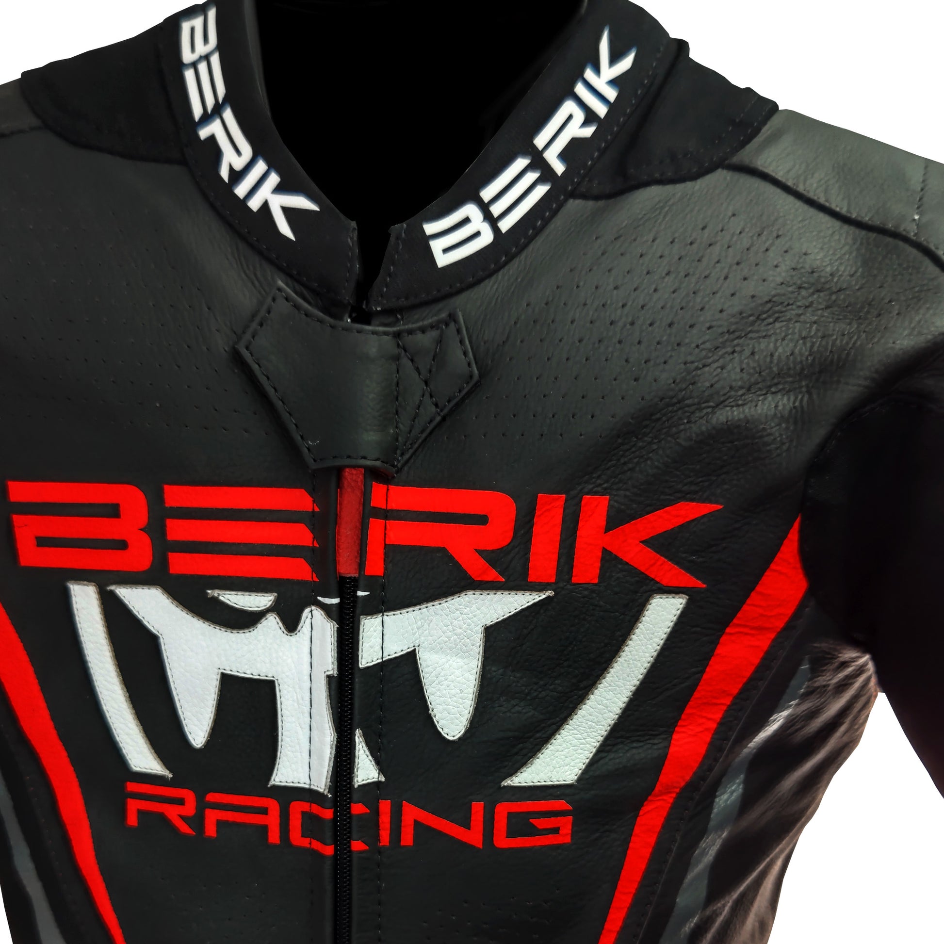 LS1-171334-N-BK BLACK/RED BERIK RACINGSUITS