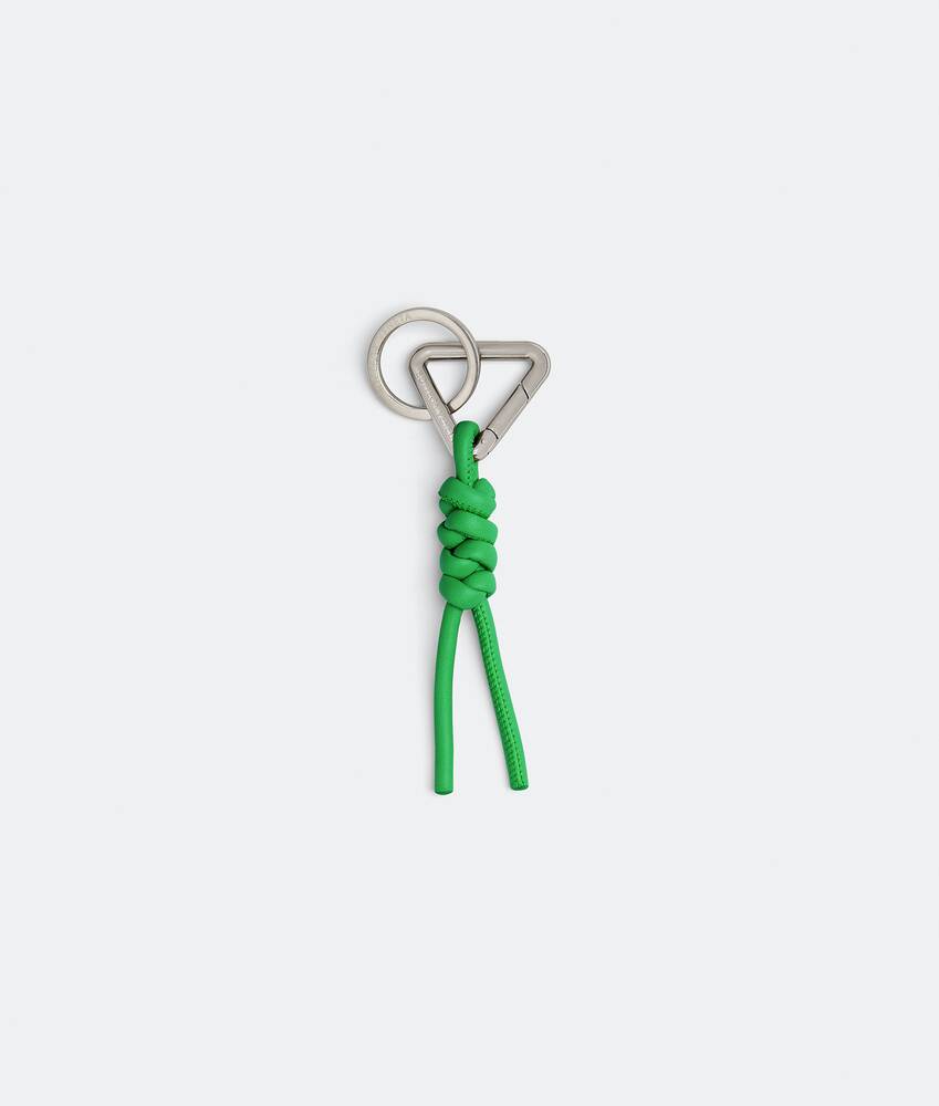 Men's Triangle Key Ring in Parakeet | Bottega Veneta US