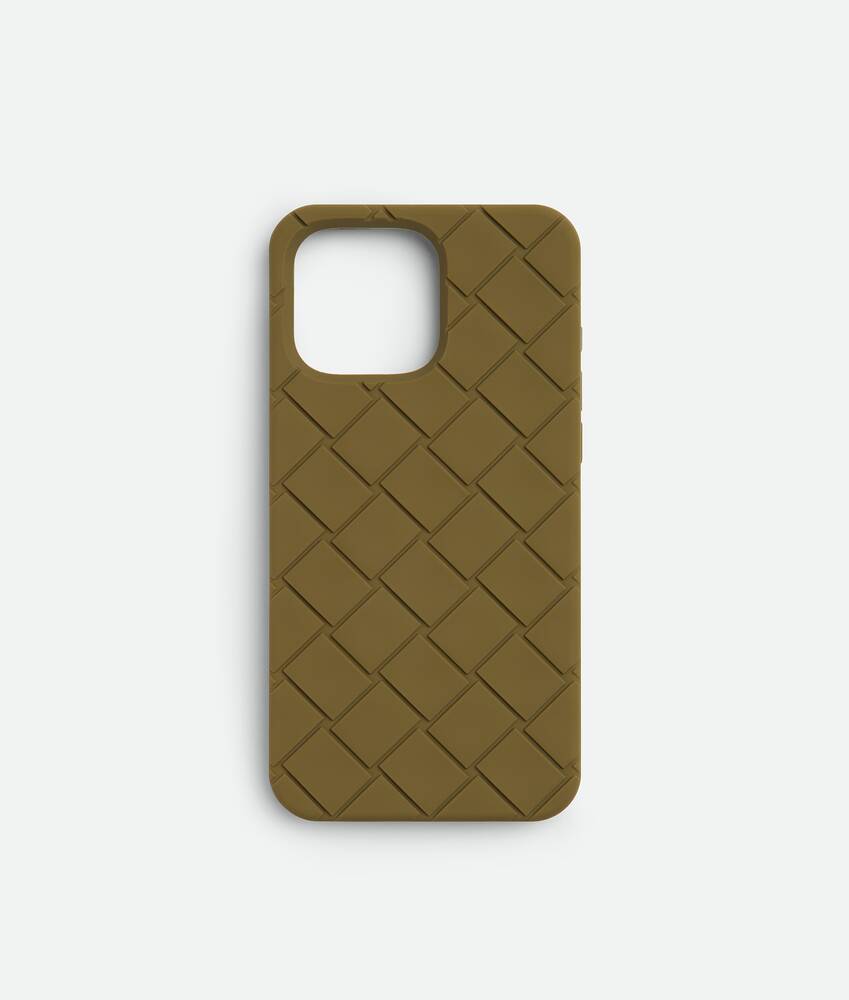 Men's iPhone 16 Pro Max Case in Algae | Bottega Veneta US