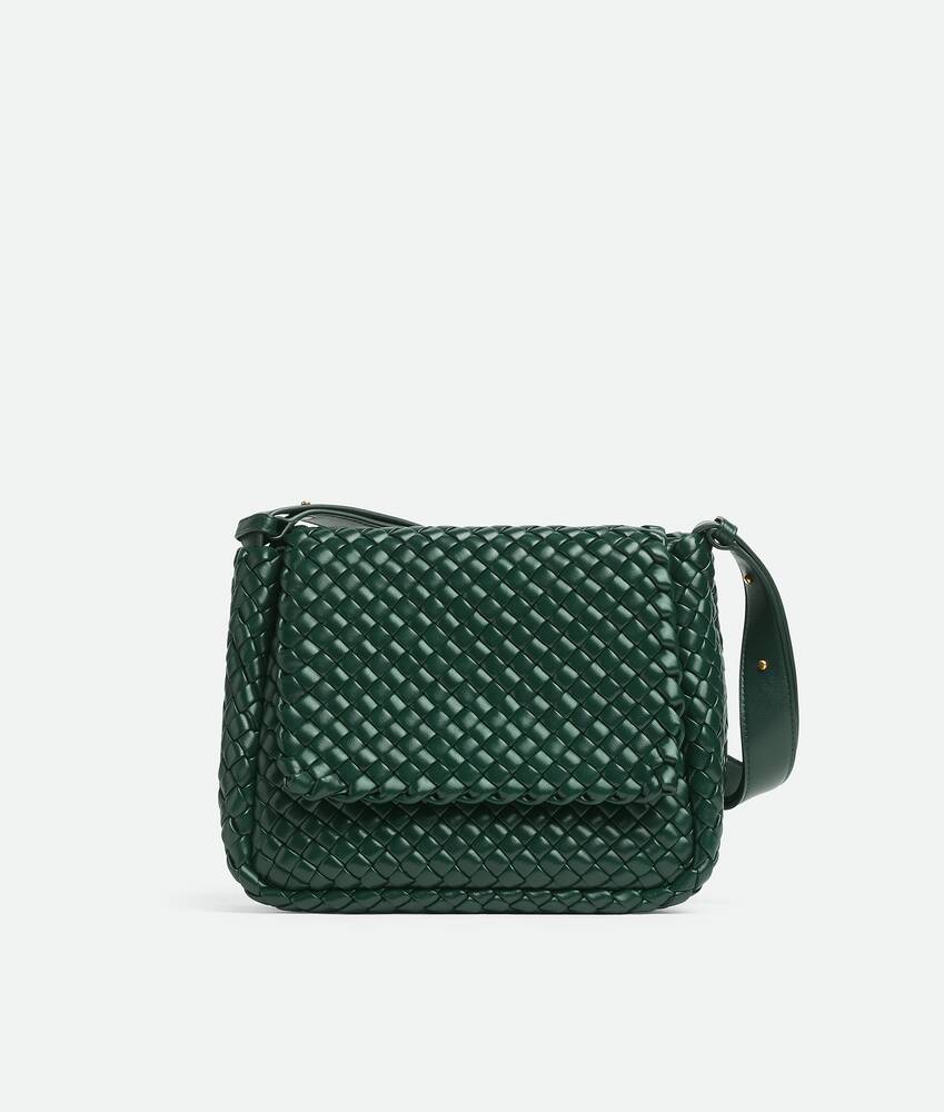 Women's Cobble Shoulder Bag in Emerald green | Bottega Veneta US