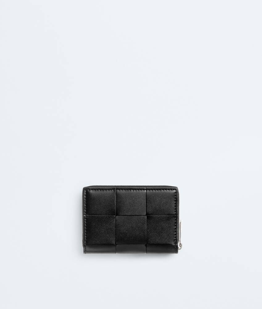Men's Cassette Zippered Coin Purse in Black/parakeet | Bottega