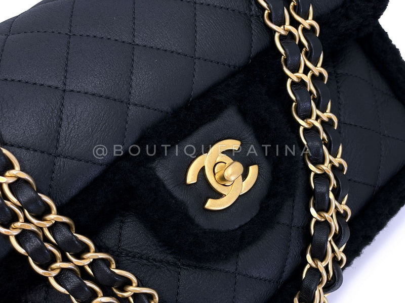 Chanel Black Shearling Muff Flap Bag GHW P0H – Boutique Patina